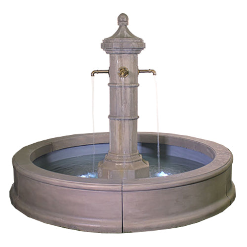 Robaix Column Fountain For Spouts Column Only Plumbed for Pond