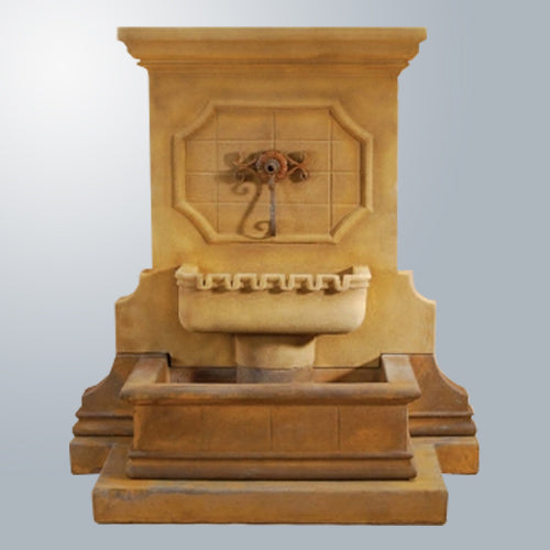 Savonna Wall Fountain With Step For Spout outdoor water feature