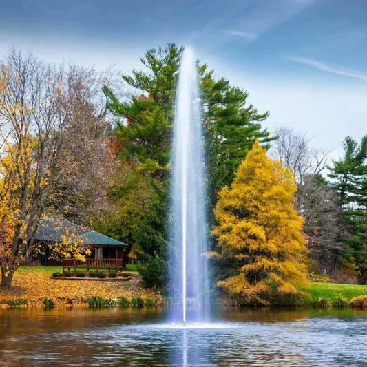 Scott Aerator Gusher Pond Fountain in water