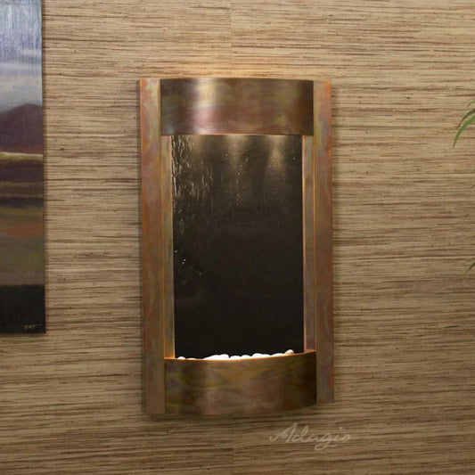Serene Waters Wall Fountain with cascading water
