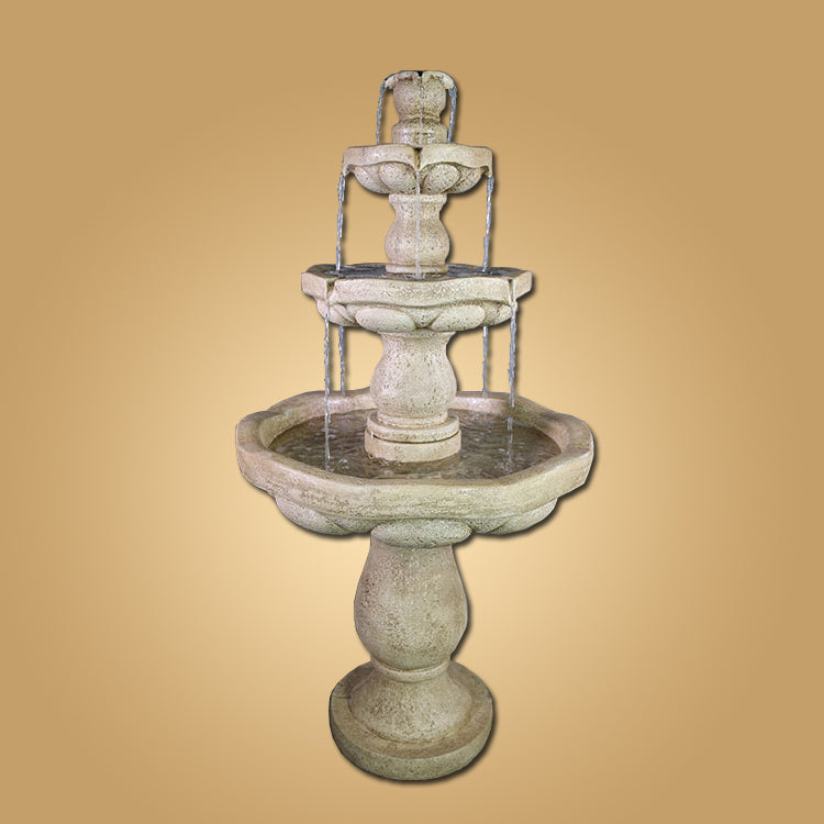 Serenus Three Tier Fountain outdoor water feature