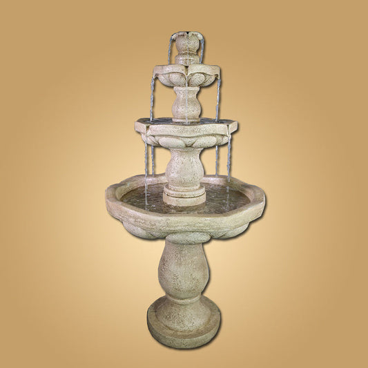 Serenus Three Tier Fountain outdoor water feature