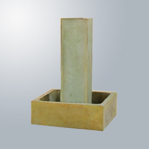 Smooth Pilar Fountain Short With No Ball outdoor water feature