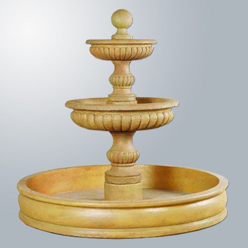Sparta Pond Outdoor Fountain with water flowing