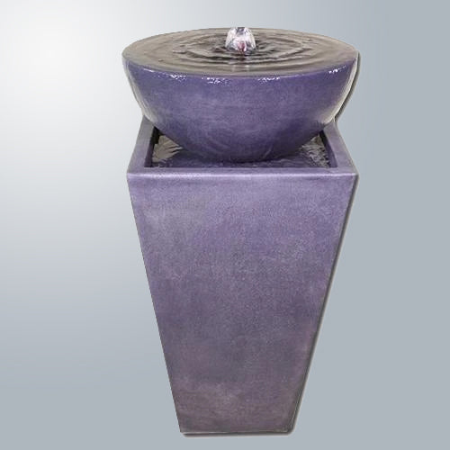 Tapered Zen Fountain with water flowing