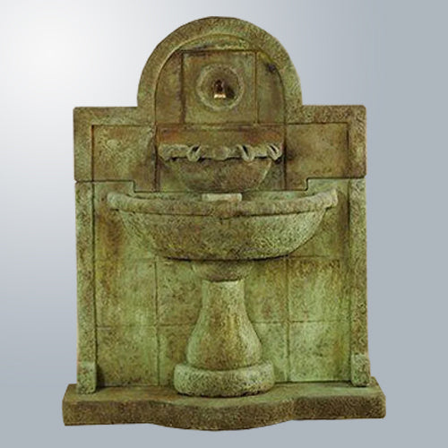 Terme del Foro Outdoor Wall Fountain for Spout with water flowing