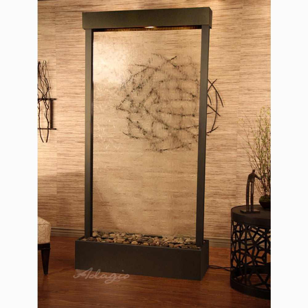 Tranquil River Floor Fountain - Center Mount