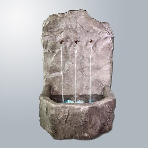 Tribus Rock Fountain with water flowing