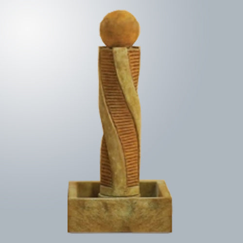 Twist Texture Fountain outdoor water feature