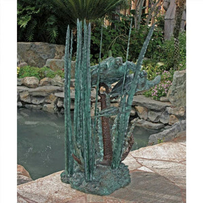 Brass Baron Undersea Turtles Garden Accent and Pool Statuary bronze sculpture