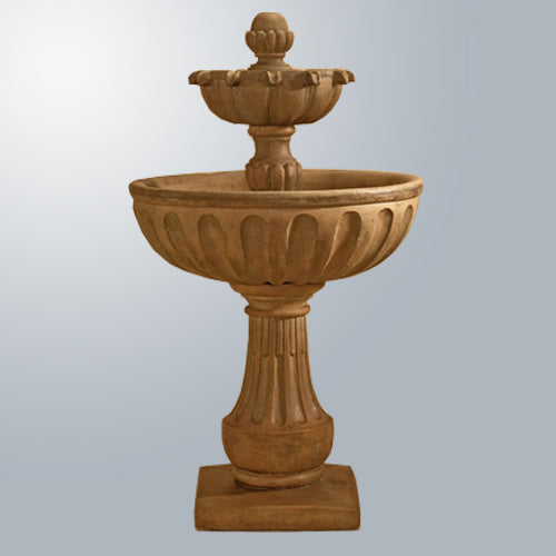 Valeria Two Tier Fountain with water flowing