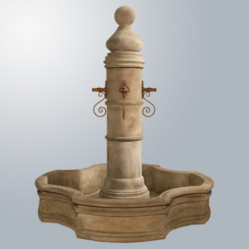 Ventoux Fountain with 70 inch Monaco Pond water feature