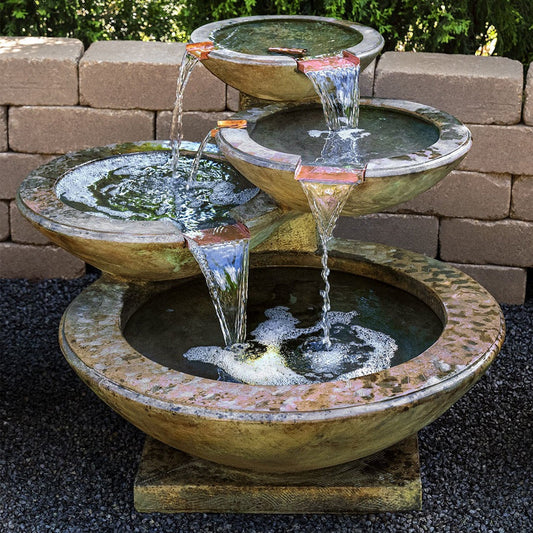 Verona Fountain outdoor water feature with tiered design