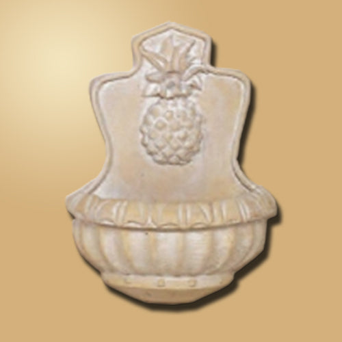 Welcome Pineapple Wall Fountain with water flowing