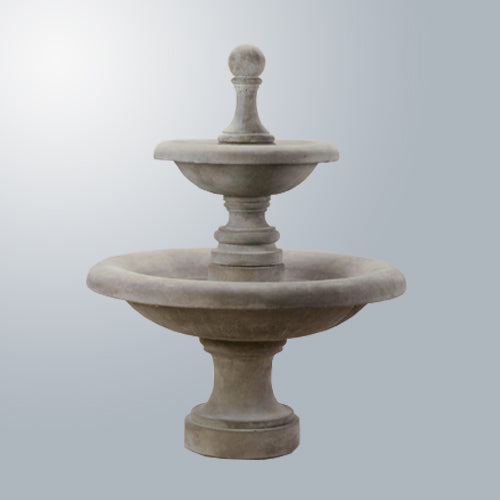 Westminster Two Tier Fountain Short outdoor water feature with classic design