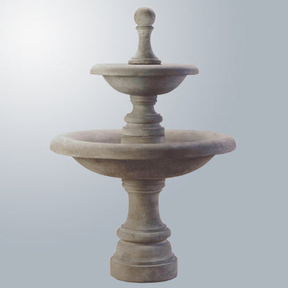 Westminster Two Tier Fountain Tall outdoor water feature