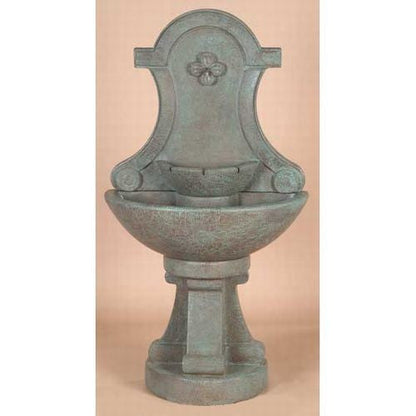 Fiore Wall Outdoor Fountain with water flowing