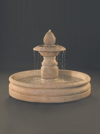 Venetian Cast Stone Outdoor Fountain with 46 Inch Basin