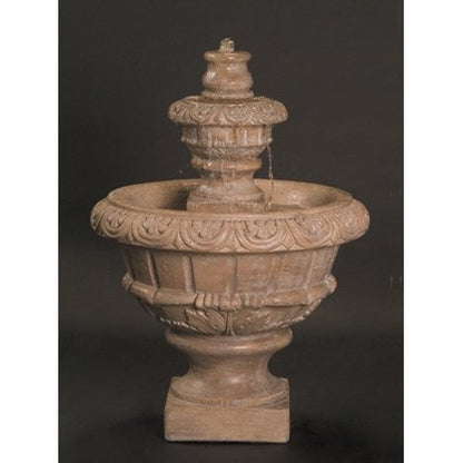 Small Roma Cast Stone Outdoor Fountain