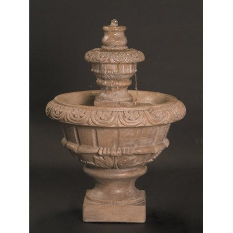 Small Roma Cast Stone Outdoor Fountain