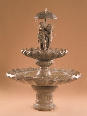 Sweetheart 2 Tier Garden Water Fountain with cascading water