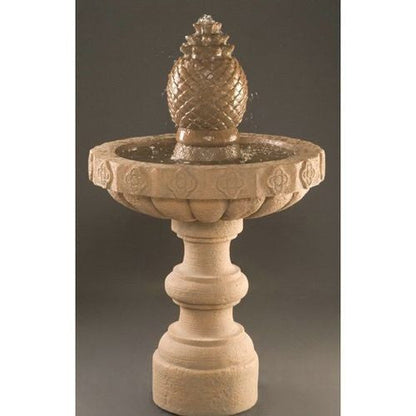 Mariposa Cast Stone Garden Fountain with water flowing