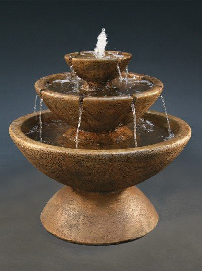 3 Tier Color Bowl with Lips Small Water Fountain