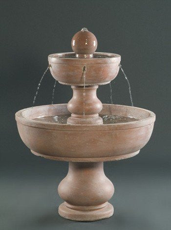 2 Tier Alonzo Garden Water Fountain with flowing water