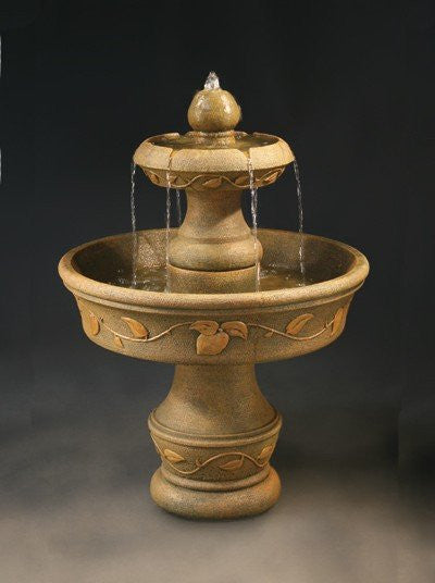 English Ivy Tiered Garden Water Fountain with flowing water