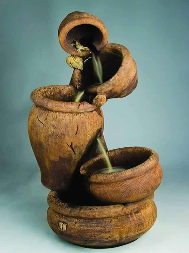 Balancing Act Fountain water feature for garden or patio