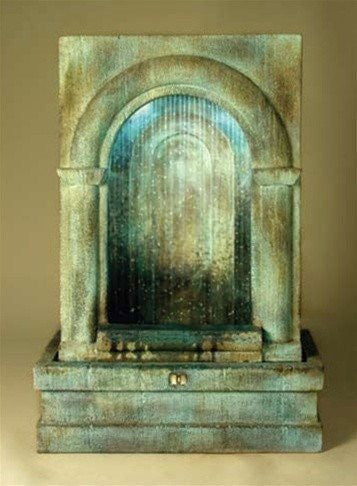 Grotto Falling Diamonds Fountain with water flowing