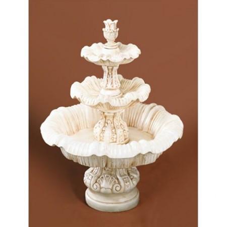 Italian 3 Tier Outdoor Fountain with Water Flowing