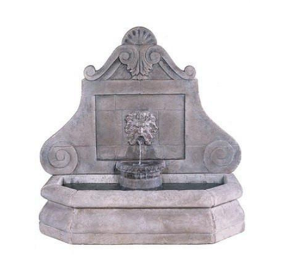 Nerius Wall Outdoor Fountain with water flowing